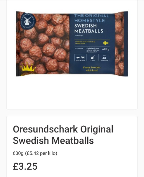 IKEA Meatballs - are there any similar at supermarkets?