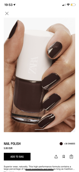 Brown / taupe nail polish for autumn