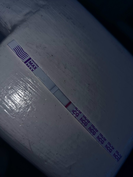 Faint positive line on pregnancy test