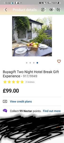 Experience  gifts from argos