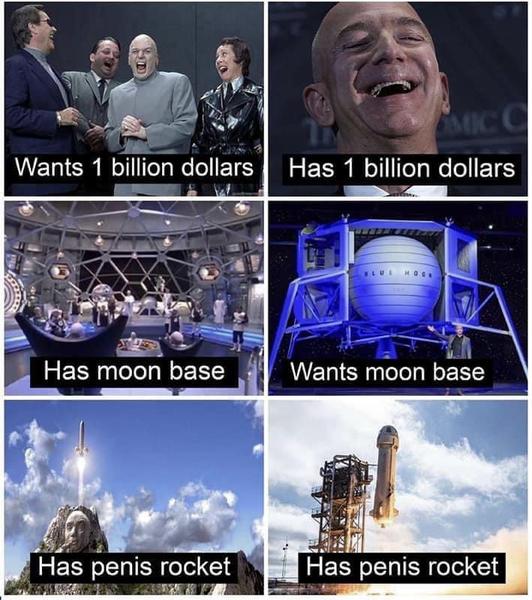 Did Jeff Bezos just shoot a massive penis into space?