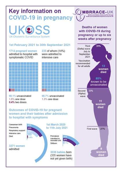 BBC article urging pregnant people to get the COVID jab