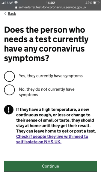 Should I lie to get PCR test?