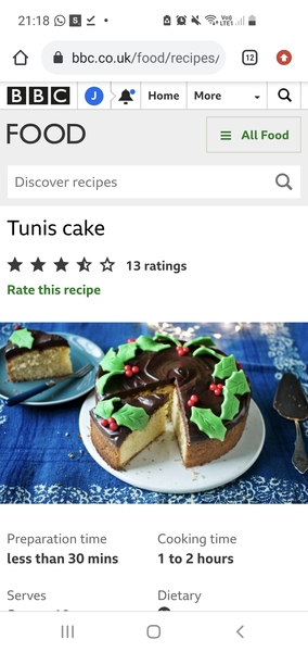 Make ahead cake for Xmas that isn't Xmas cake