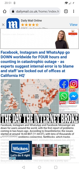 AIBU Facebook is down!