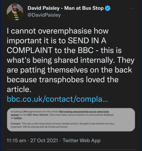 BBC responds to backlash to article about lesbians being pressured into sex by some trans women