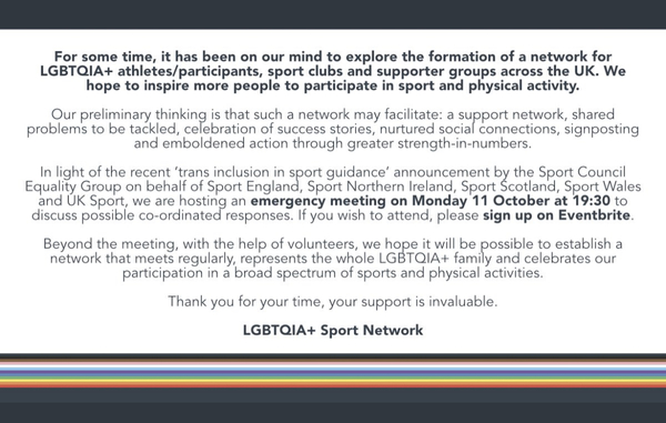 New guidelines for transgender participation unveiled by UK sports councils