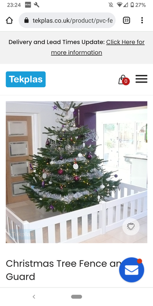 Keeping toddlers away from the tree