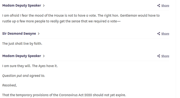 Did you know the Coronavirus Act 2020 got extended yesterday?