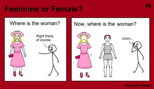 "men dressing in women's clothes is offensive...