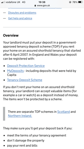 Tenancy Deposit Scheme