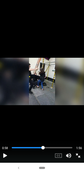 Policeman kicks 15 year old girl in the stomach