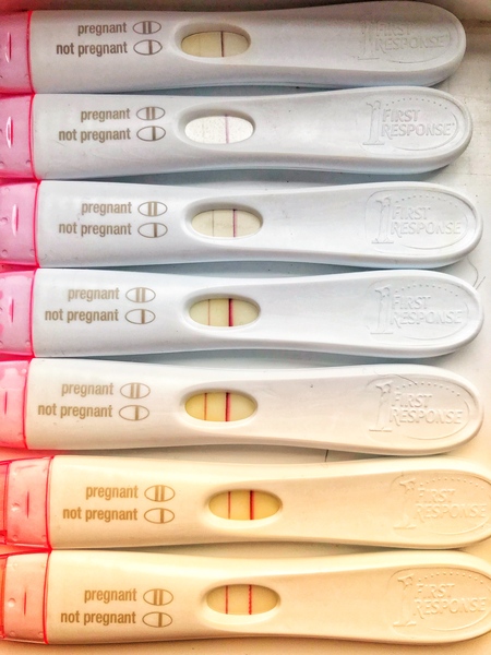 16dp5dt- 48 hours bleeding brown blood but lines still dark