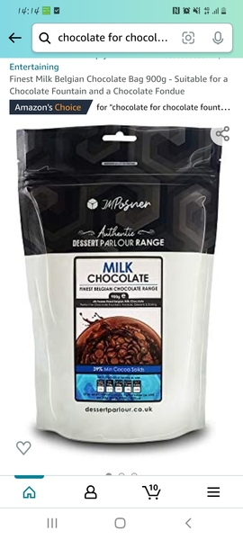 Chocolate for chocolate fountain
