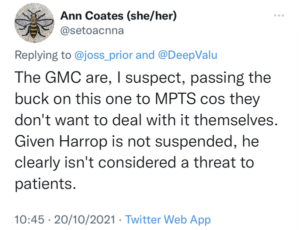 Harrop MPTS Hearing