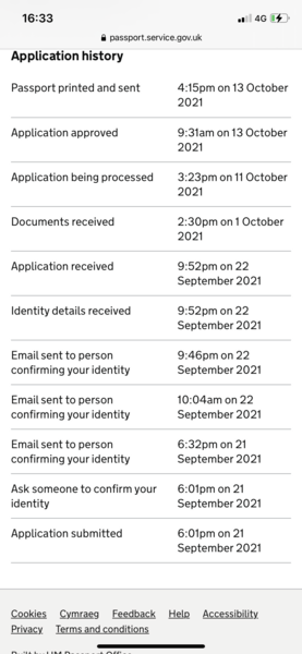 Child passport renewal times