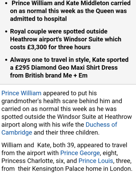 The queen spent a night in hospital this week,