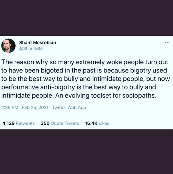 Feminists that do it properly understand only too well that we may as well go the whole hog