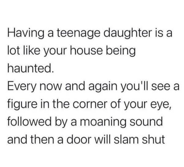 Today my teenager was upset because.....