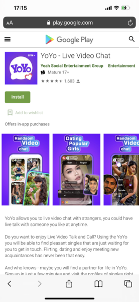Dating app or have I went tonto for nothing??