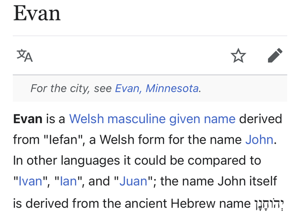 Welsh baby boy name