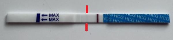Can you see a faint line?