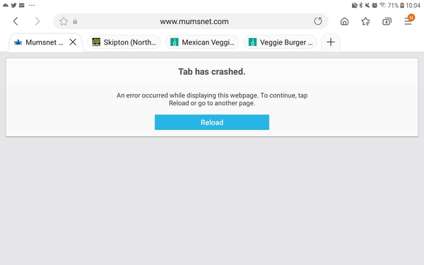 Website continually crashing on mobile device?
