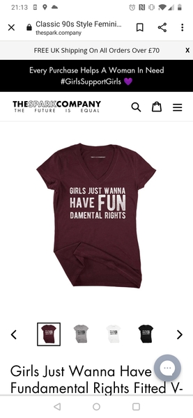 Feminist T-shirts you can usefully wear in Tesco