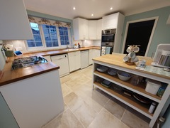 What size/layout for limestone look floor tiles