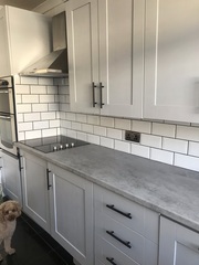 Hand painting kitchen units vs professional spray
