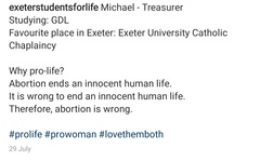 To think universities should allow “pro-life” groups?