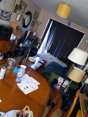 narrow living room