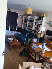 narrow living room