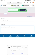Website continually crashing on mobile device?