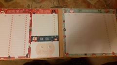 Christmas planners cheap in The Works!