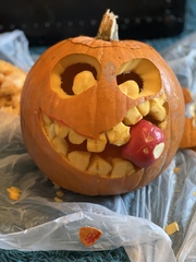 As much as I'm having fun carving my pumpkin with the following random tools...
