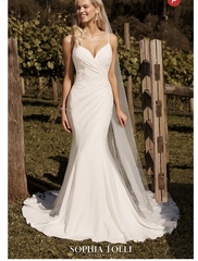 I really want to shout out to my fiancé how beautiful my wedding dress is