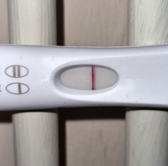 Line eyes or faint positive