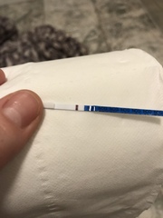 Cd23, bleeding, 3 tests show faint bfp, confused..