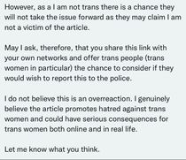 BBC article has been reported to police as a "Hate Crime".