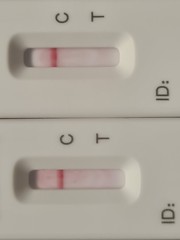 Is there a line or just pink background?