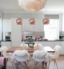 To think this kitchen is lovely and not too girlie?