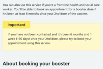 the booster jab is not available even though the govt says it is
