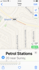 Is there a list of garages that have petrol ?