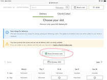 Ocado Christmas slots