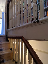 edwardian staircase with pics