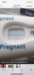 Pregnancy test results