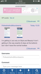 Watch this thread bar getting in the way