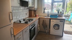 How much did you pay for your kitchen fitter to put a new ( laminate) worktop ?