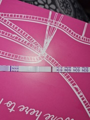 Faint positive line on pregnancy test
